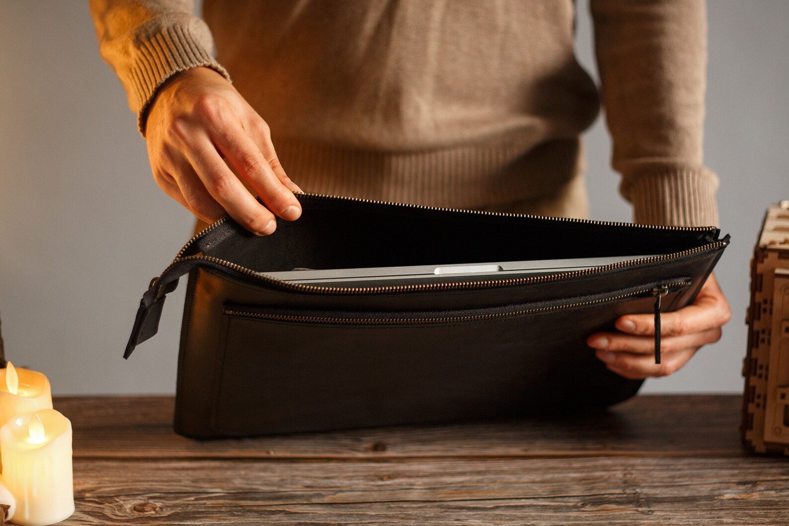 Macbook Pro 13 Sleeve Leather Macbook Sleeve Macbook Air Etsy