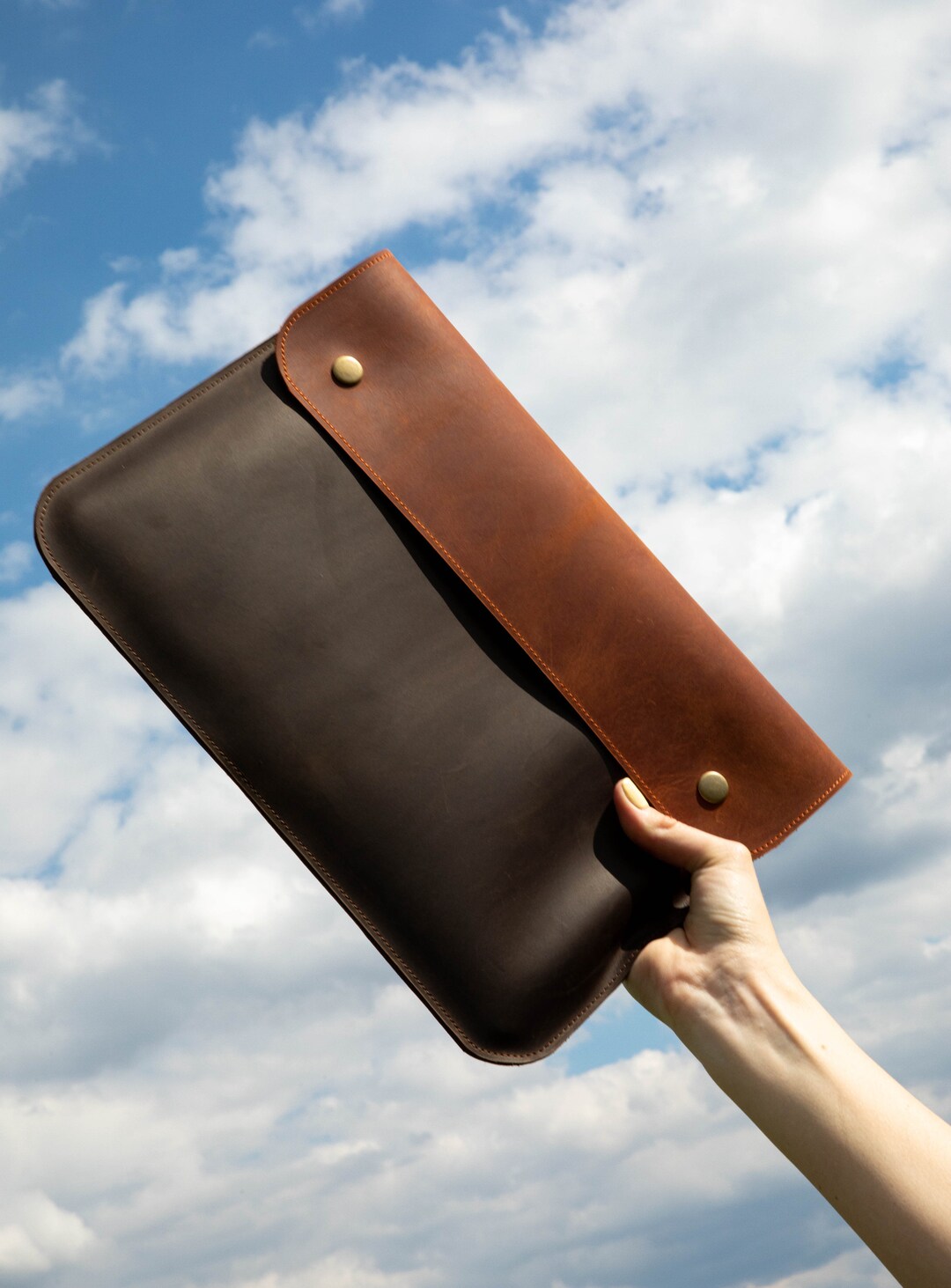 Custom Leather Laptop Sleeve, MacBook Pro 13 Case, MacBook Air 13 Case