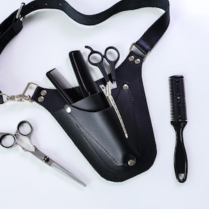 Fondina portautensili in pelle per parrucchieri e barbieri, cintura portaforbici, marsupio organizer per barbiere, borsa portautensili regalo per giardinieri e fioristi.