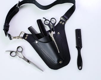 Leder-Werkzeugtasche für Friseure, Scherenhalter Gürtel, Friseur Organizer Beutel, Werkzeugtasche Geschenk für Gärtner, Floristen