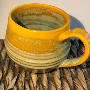 Handmade stoneware mug