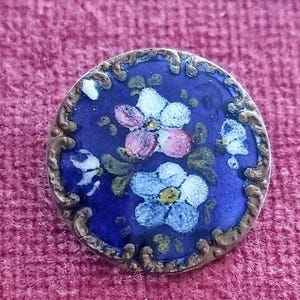 cloisonne enamel brass button