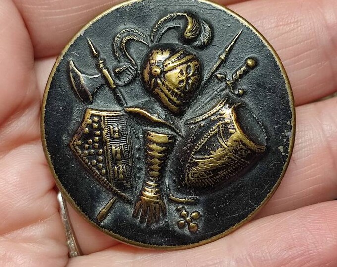 Armour Japanned Pressed Brass Button - Etsy