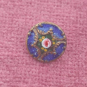 cloisonne enamel brass button