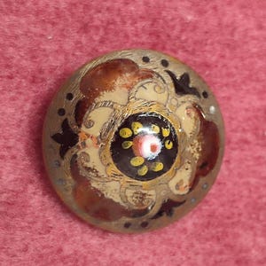 cloisonne enamel brass button