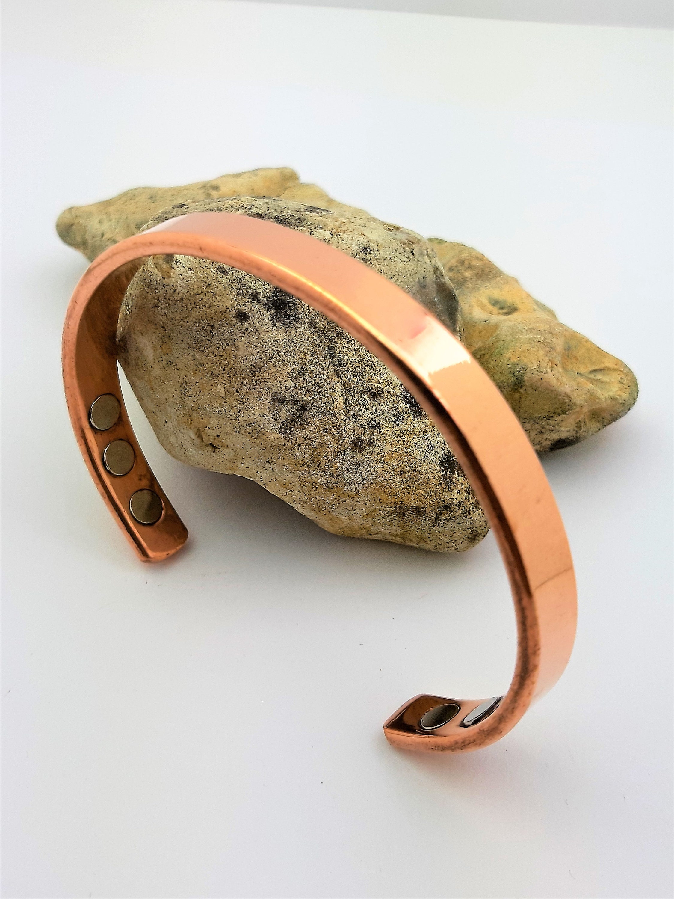 Copper Cuff Bracelet With 6 High Quality Etsy UK