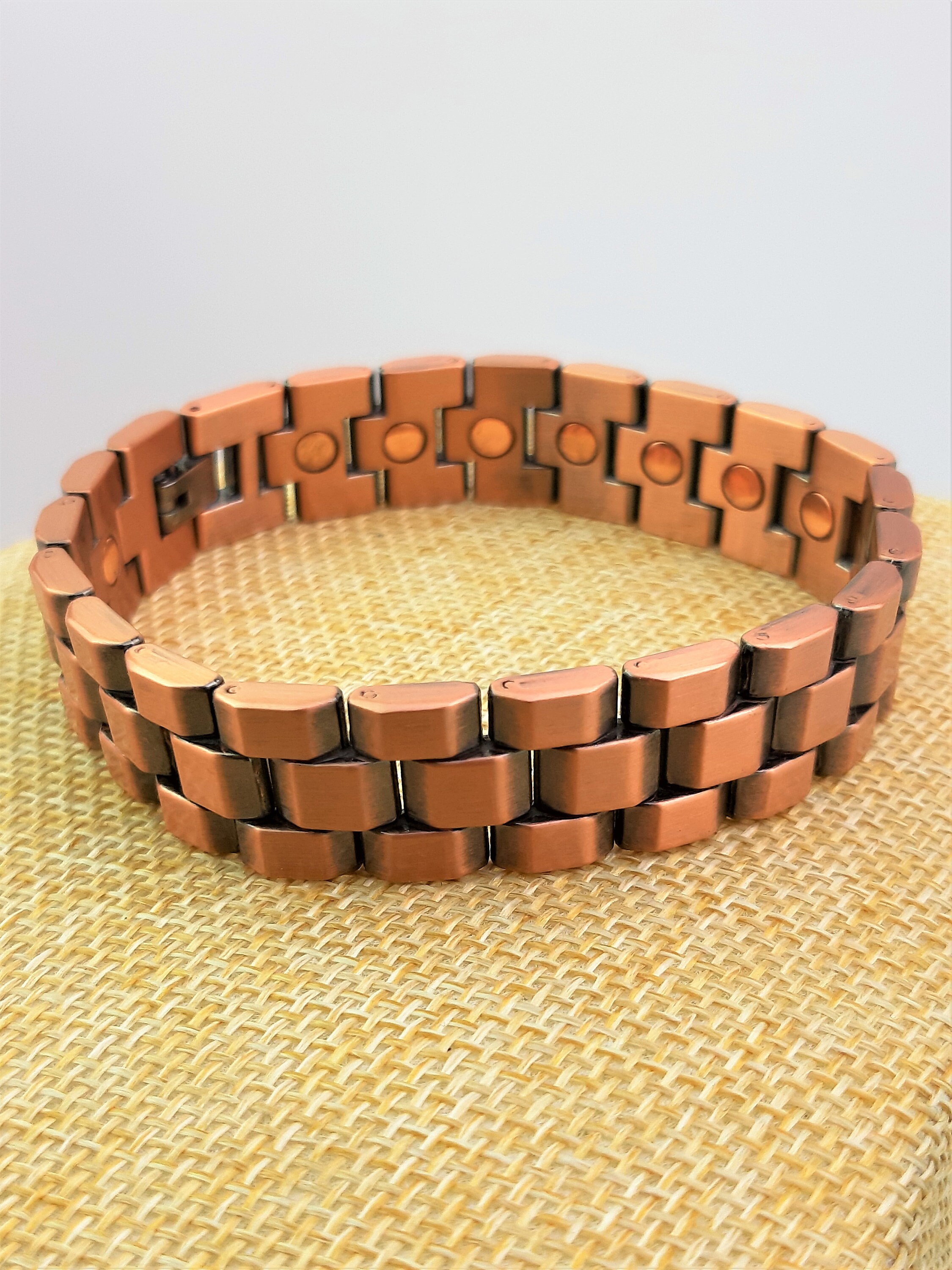 Copper Link Bracelet With 20 High Quality Etsy UK