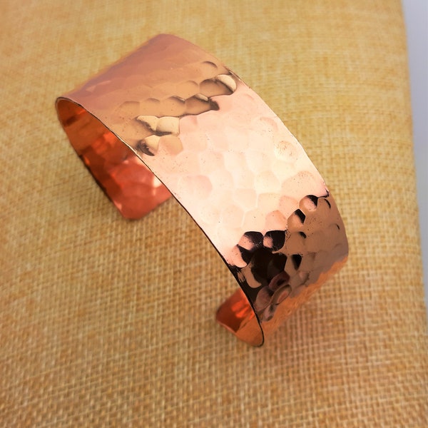 Pure Copper Cuff Bracelet , Fashion Copper Cuff Bracelet, Gift for her, free UK delivery , Hammer work cuff, Christmas gift , Arthritis