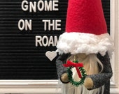 Rae Dunn Gnomes, Santa gnome, Swedish Holiday Gnomes, tiered tray decor, Nisse Scandinavian Gnome