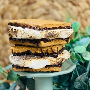 Faux s’mores, food prop, fake smores sandwich, Fake s'mores, fake food, artificial food, camping decor, food decor, s'mores lover