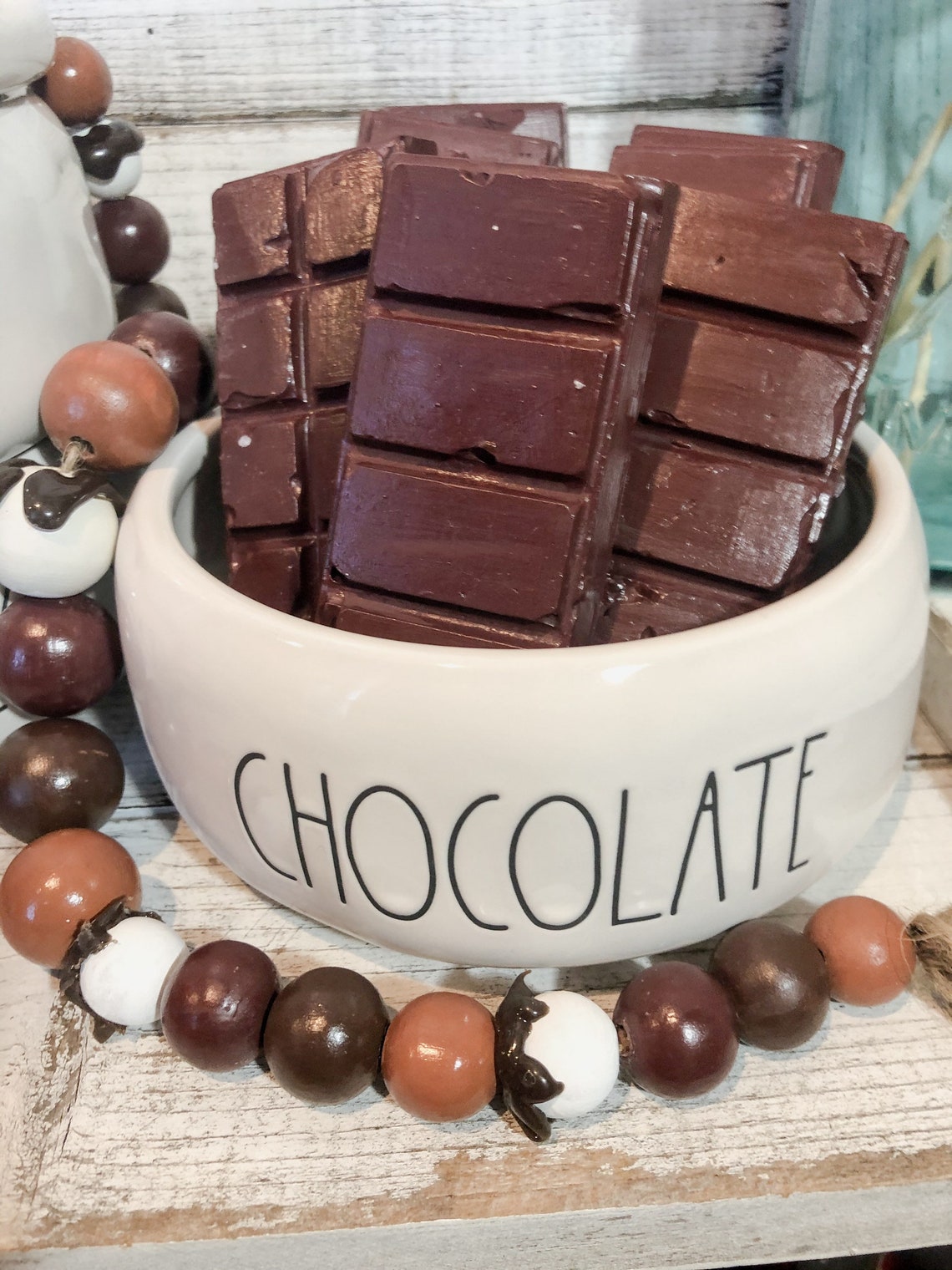 Faux chocolate bars set of three fake smores decor fake Etsy