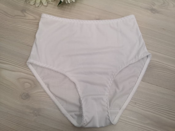 Luxury 1PCS 100% Organic Cotton Comfy Ladies High Waist Style Panty Cute  Cotton Women's Underwear Handmade Panty Lingerie Bridal Gift 