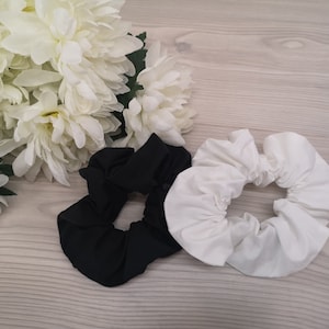 2 PCS SET Scrunchies, organic cotton , hair tie, hair accessories, Vegan hair, Bridesmaid gift, Valenines day, Wedding accessories