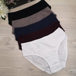1PCS 100% Organic Cotton Comfy Ladies Hipster Style Panty Cute Cotton Women&#39;s Underwear Handmade Panty Lingerie Bridal Gift