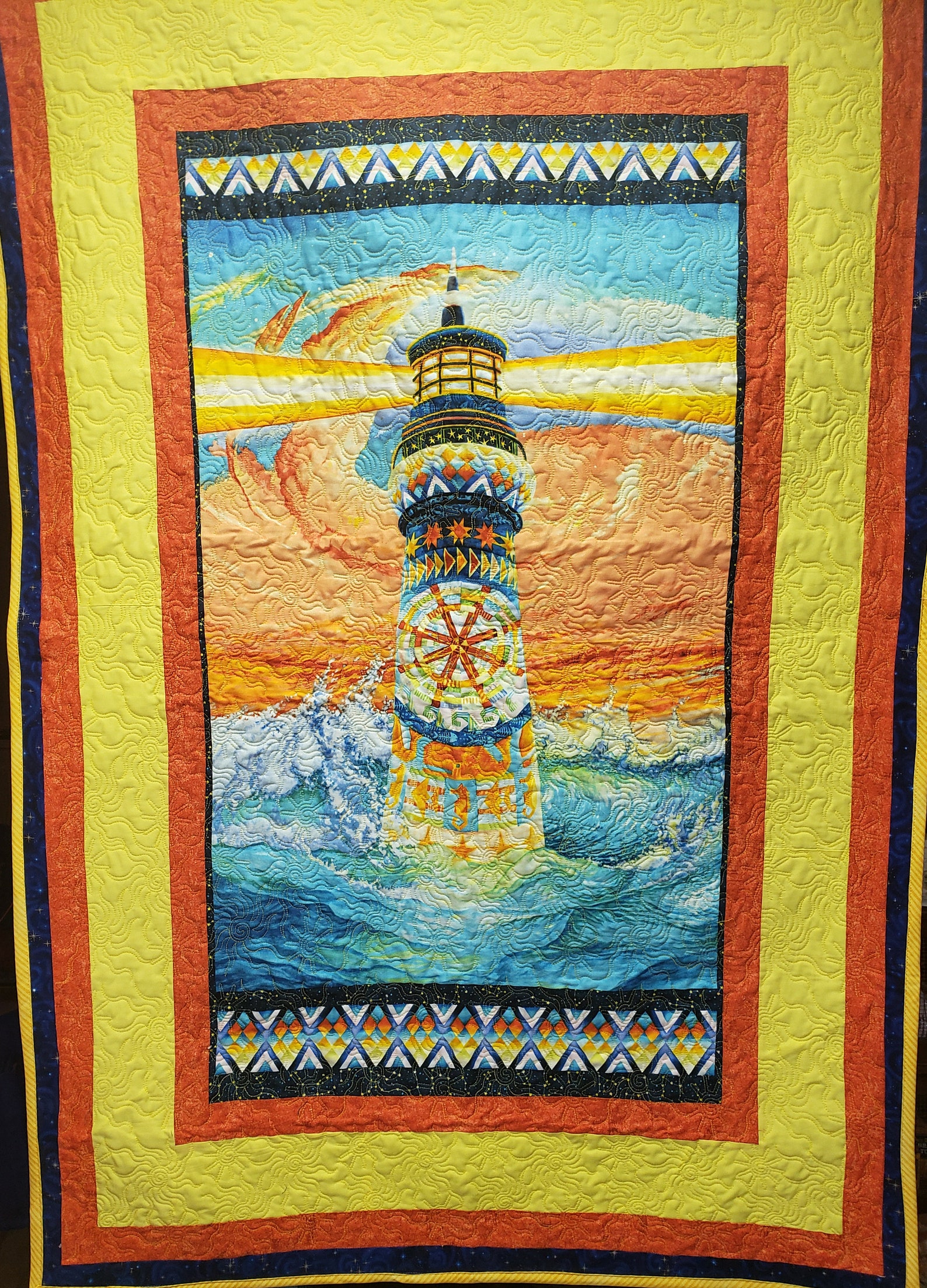 Lighthouse Quilt Etsy