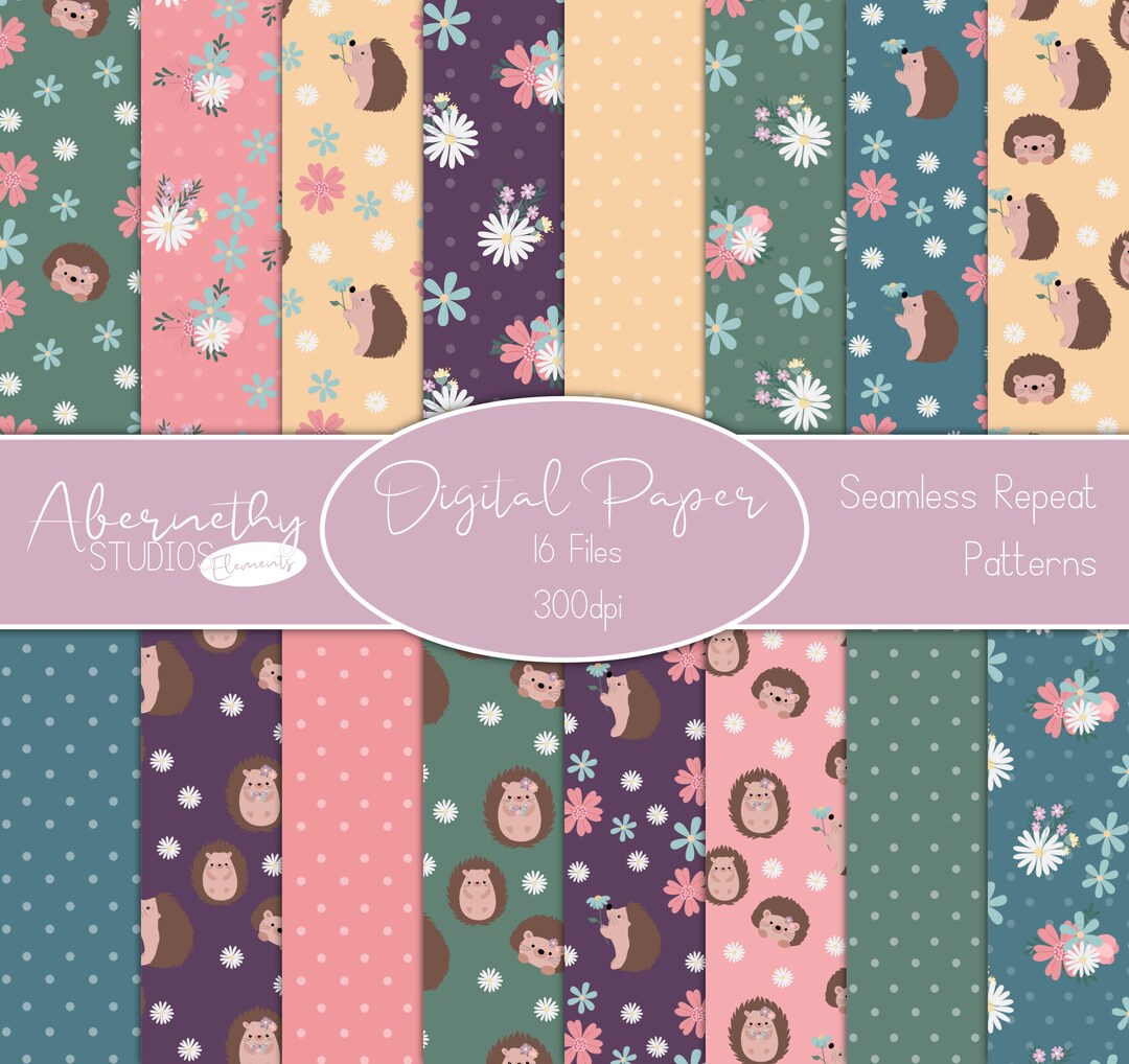 Digital Patterned Paper Digital Paper, Digital Scrapbook Paper, Digital Scrapbook Elements ...
