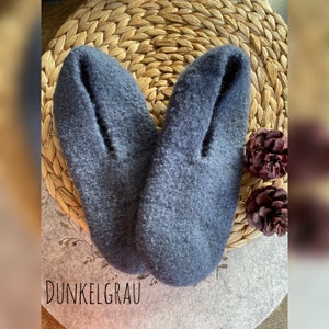 Filzschuhe ohne Sohle aus reinster Schurwolle //Hausschuhe Pantoffeln Schluppen Puschen Gästeschuhe Slippers Filz// Geschenk für Sie und Ihn Bild 5