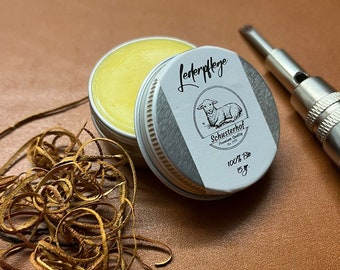 Natural balm for the care of our leather products // Meticulously adapted recipe // 100% organic, regional & sustainable // Handmade