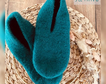 Filzschuhe ohne Sohle aus reinster Schurwolle //Hausschuhe Pantoffeln Schluppen Puschen Gästeschuhe Slippers Filz// Geschenk für Sie und Ihn