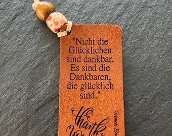 Lederanhänger für jeden Anlass // Originelles Geschenk für Sie und Ihn // Spruch - Zitat - Psalm // Glücksbringer // Schlüsselanhänger