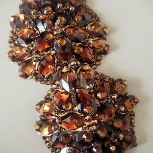 Pre-Made Brown Jewelled Stones Pasties