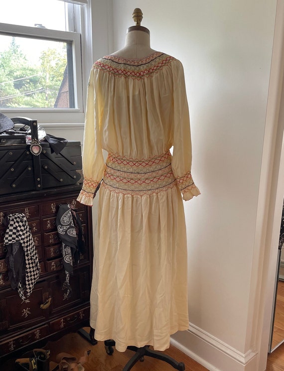 Vintage 1990s Embroidered Silk Dress | Norma kama… - image 4