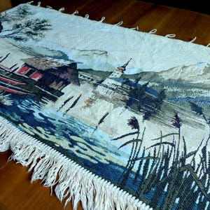 Rare Lot of 2 Original Fifties German Wallhangings Tapestries