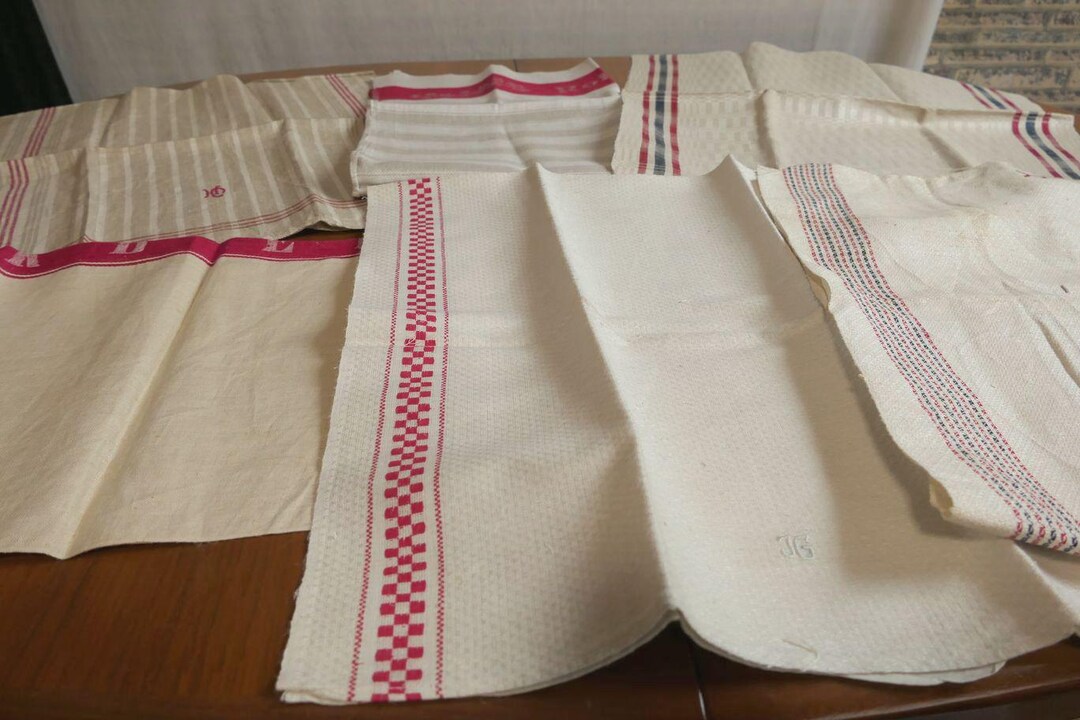 Used Linen From Collection Lot of 6 Unused Antique Linen Towels N7 - Etsy