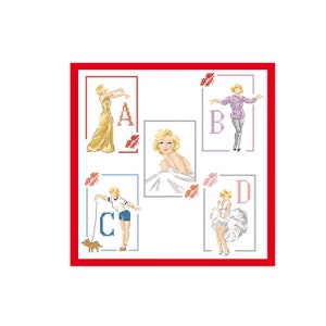 The «  Marilyn's style » Alphabet Chart