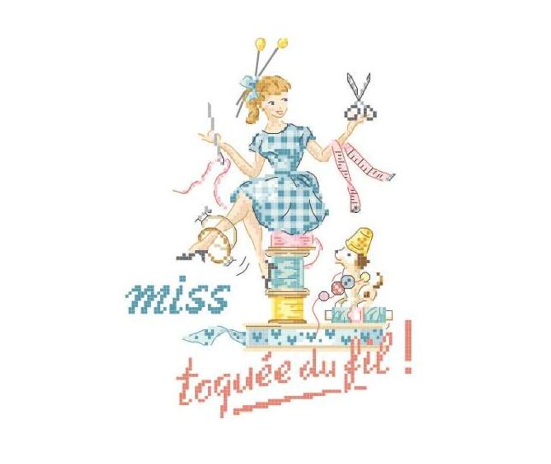 Miss Thread Good Miss « Crazy About Thread » Chart - Etsy