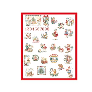 25 patterns of  « Advent calendar » 1