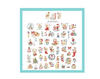 54 patterns of  « Vintage Christmas »