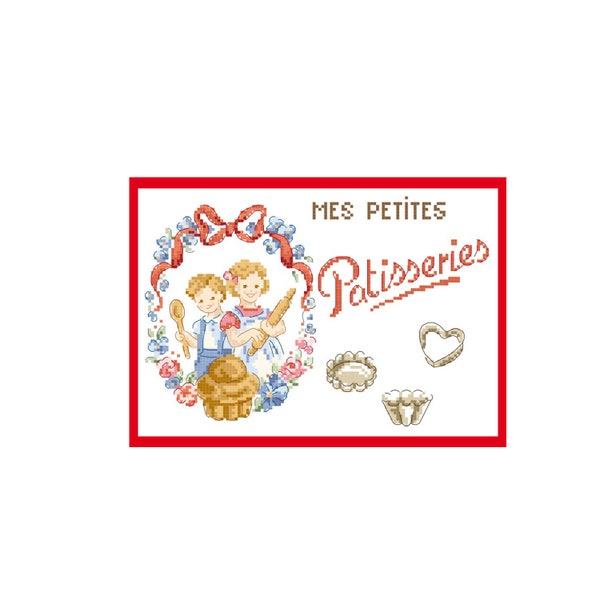 Grille « Mes petites pâtisseries »-Les Brodeuses Parisiennes