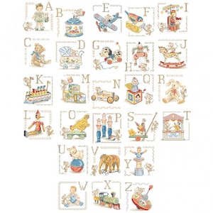 The « Old toys » Alphabet chart