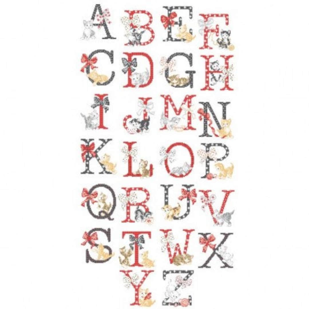 The « Cats » Alphabet Chart - Etsy