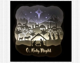 Download Nativity 3d Svg Etsy