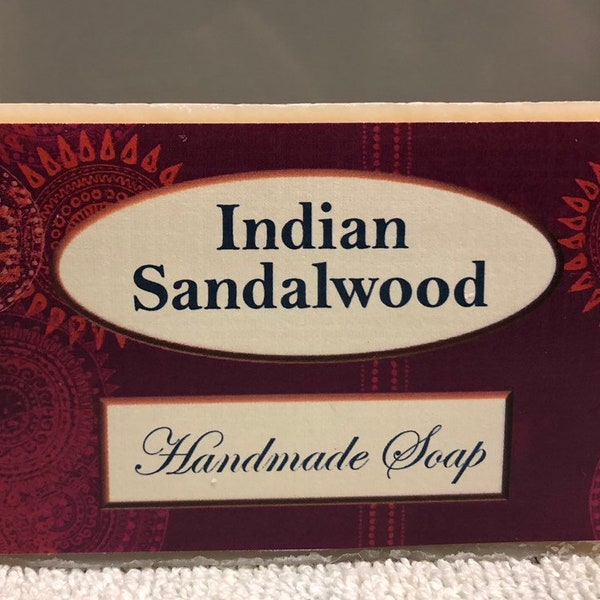 Indian Sandalwood all natural handmade soap