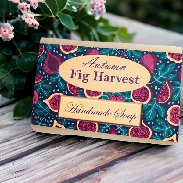 autumn fig all natural handmade soap