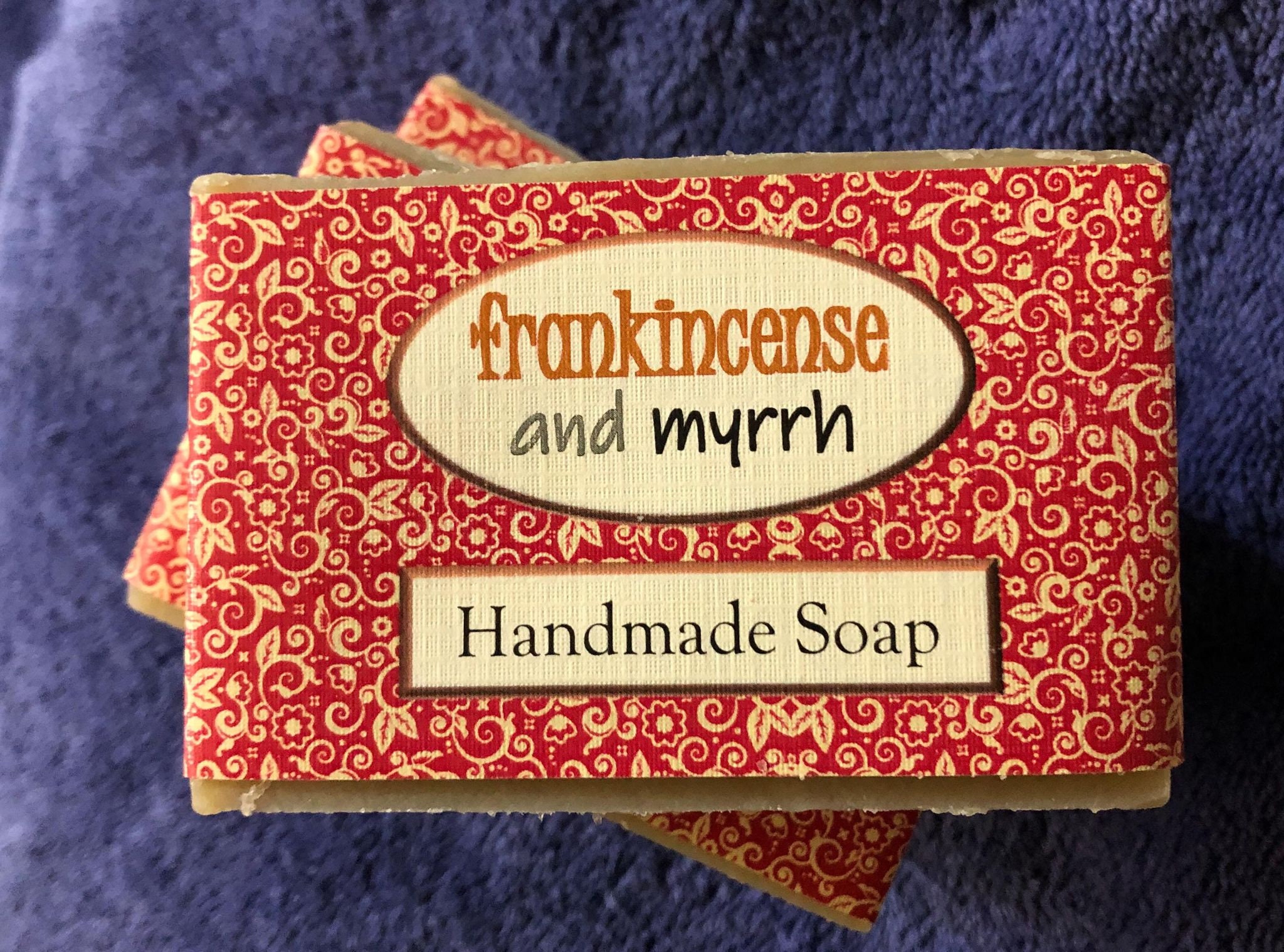 Frankincense and Myrrh Soap Made From Holy Land Charged Resins and