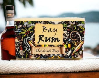 Bay Rum scented all natural handmade soap