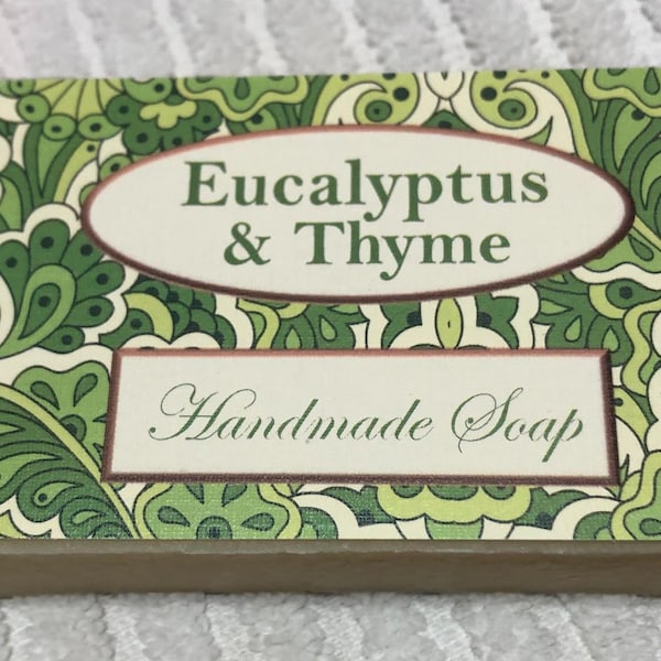 Eucalyptus & Thyme all natural handmade soap