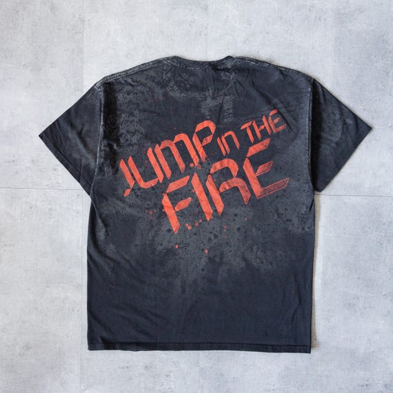 Vintage Y2K Metallica Jump in the Fire All Over Print Tee - XL - Etsy