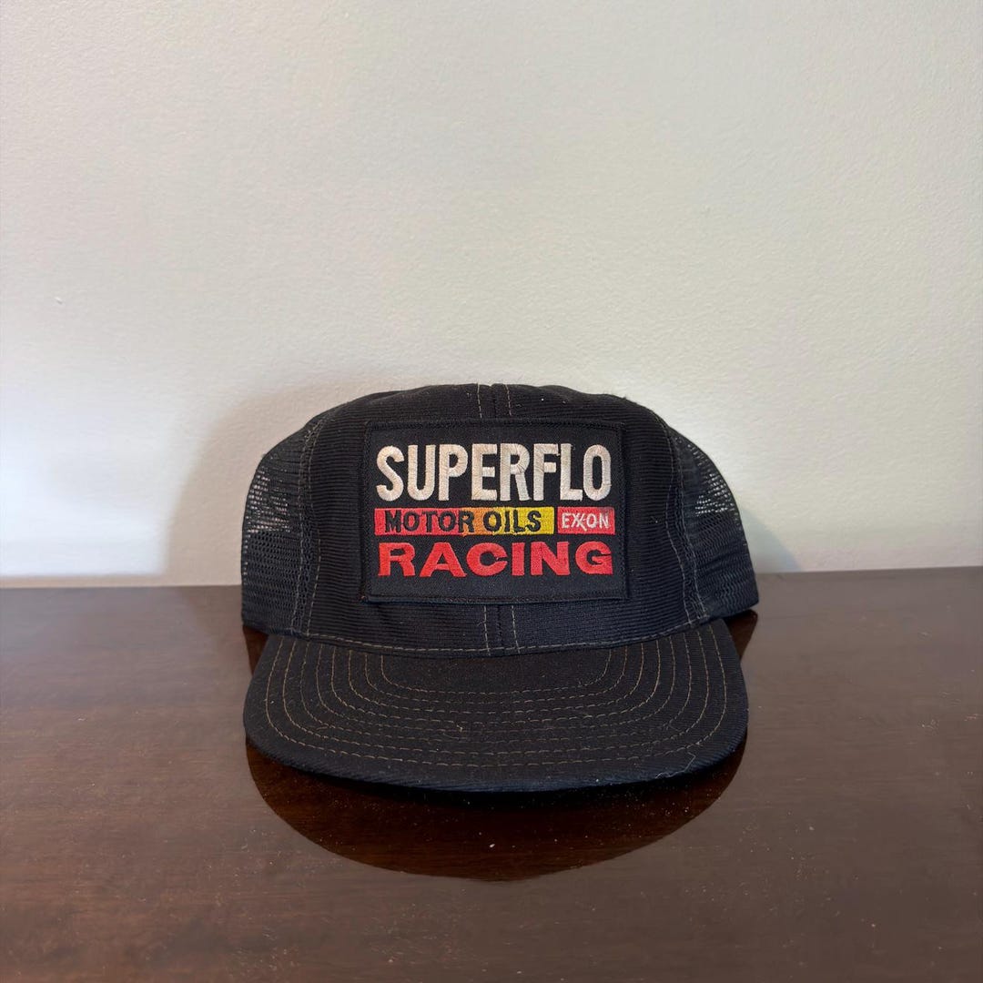 Exxon Racing Vintage 90s Superflo Motor Oils Exxon Racing Trucker Hat - Etsy