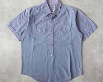 Vintage 80s 90s Western Shirt - Pearl Snap Cowboy  Button Up