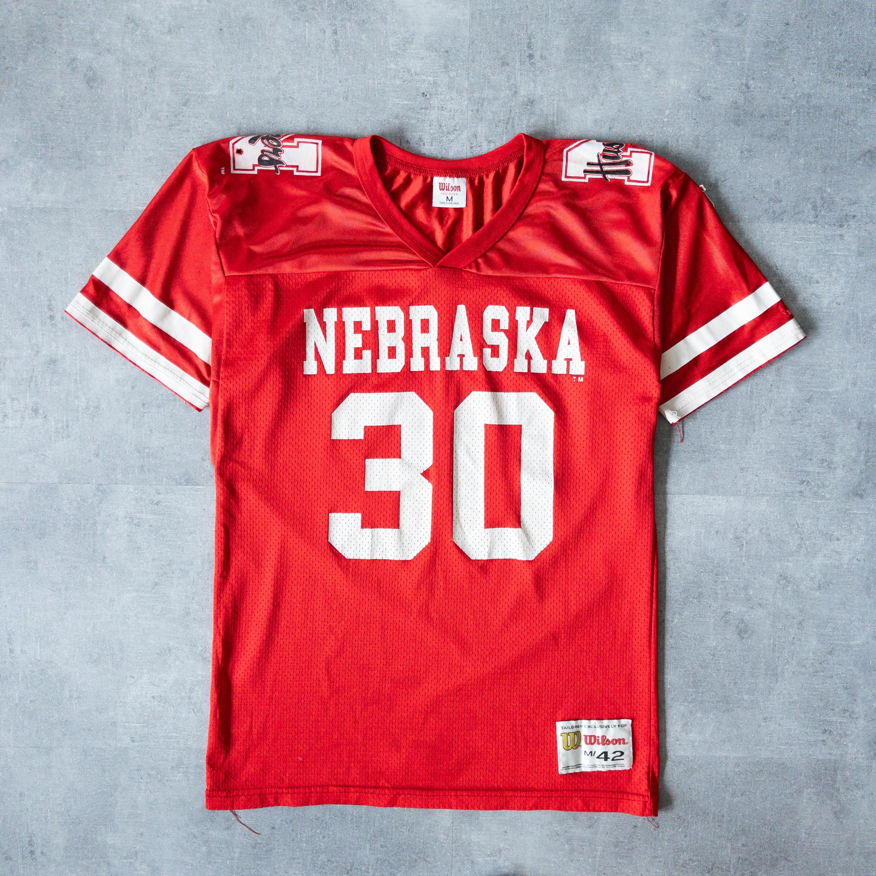 Vintage 90s Nebraska Football Jersey, Mesh NCAA Sportswear - Etsy