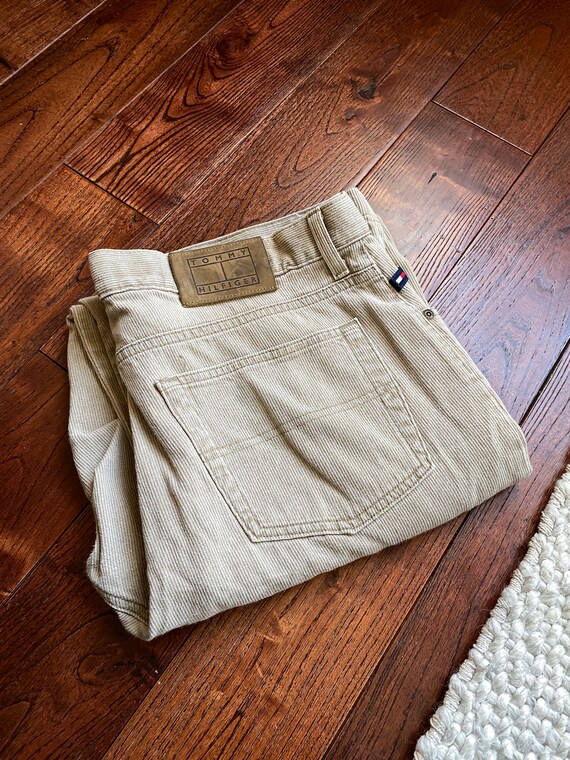 90s Corduroy Trousers | Tommy Cord Trousers | Beig