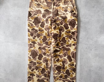 Vintage 1990s Duck Camo Nylon Waterproof Hunting Pants - 38 x 29