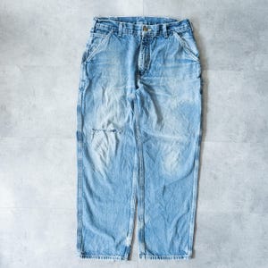 Vintage 90s Y2K Distressed Carhartt Carpenter Denim Pants - 90s Jeans, Vintage Clothing, 90s Aesthetic, Carhartt Workwear, True Vintage