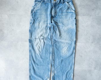 Vintage 90s Distressed Carhartt Carpenter Jeans - 31x30