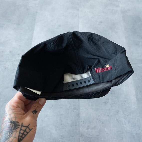 winston cigarettes hat Vintage One size Winston Featuring a mesh back and a cotton twill crown Vintage NASCAR Hat | Winston
